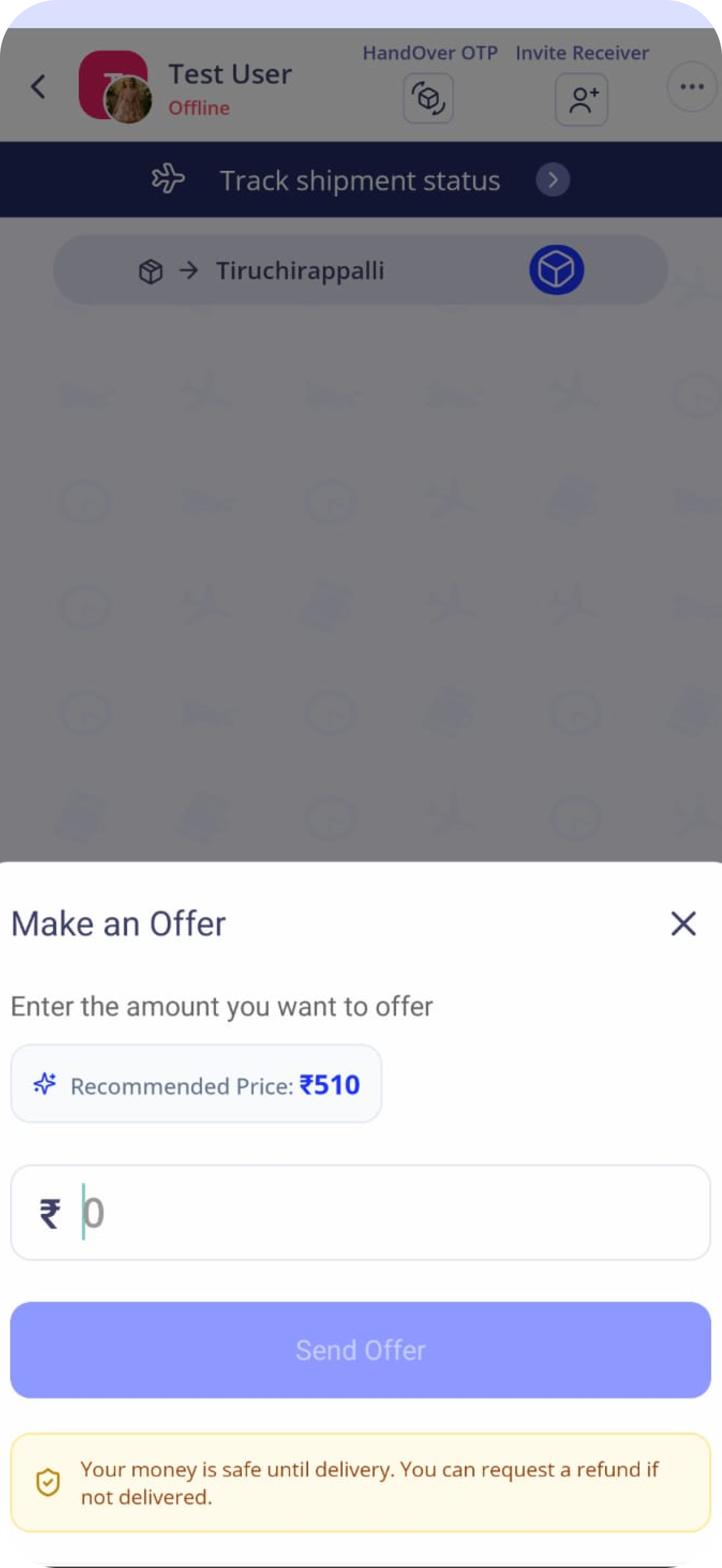 Offer card